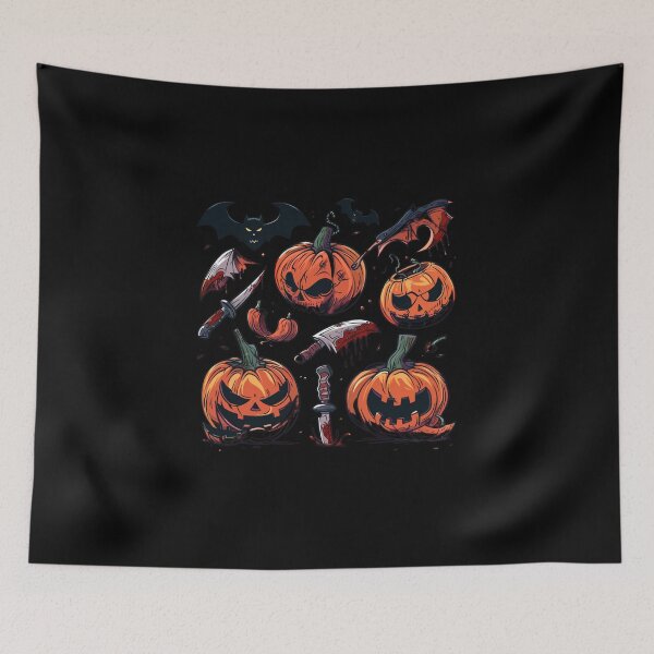 Item preview, Vintage Pumpkin Scene Happy Halloween designed and sold by elnexshop.
