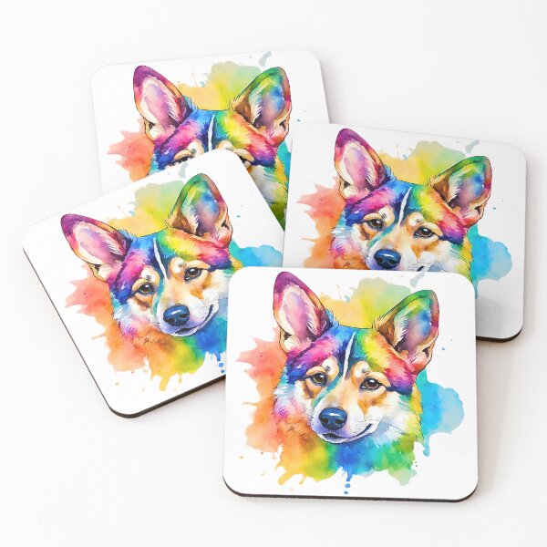Item preview, Swedish Vallhund Watercolor Portrait designed and sold by Fredster1966.