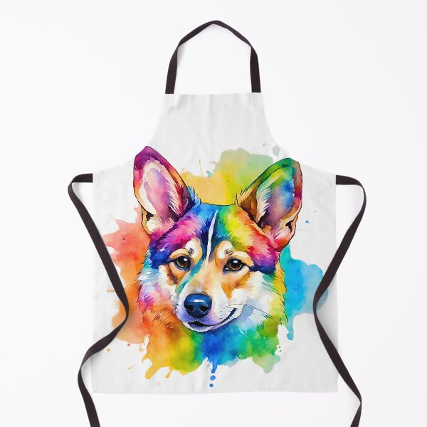 Item preview, Swedish Vallhund Watercolor Portrait designed and sold by Fredster1966.