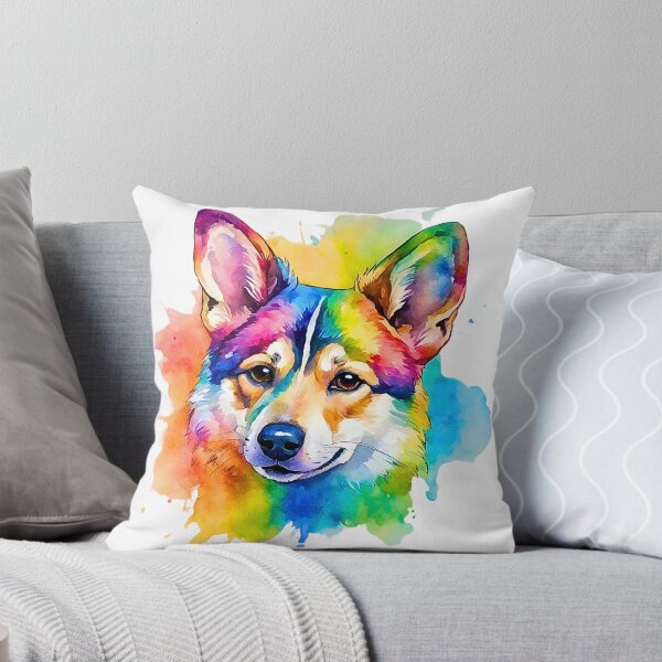 Item preview, Swedish Vallhund Watercolor Portrait designed and sold by Fredster1966.