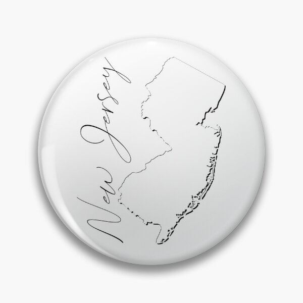 Item preview, New Jersey (USA) Map - Shadow EN designed and sold by NA-WORLDWIDE.