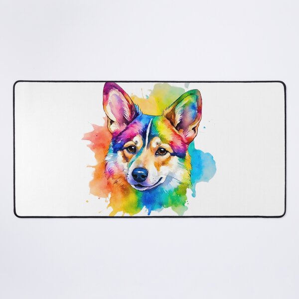 Item preview, Swedish Vallhund Watercolor Portrait designed and sold by Fredster1966.