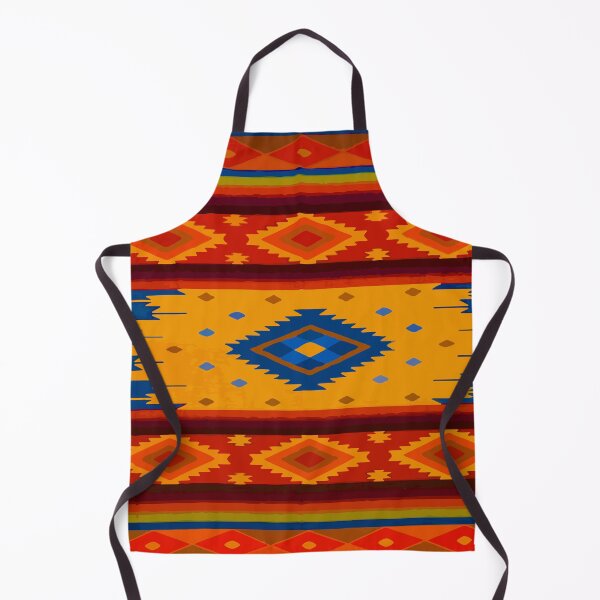 Item preview, Maximalist southwest fabric autumn colors chevron boho decor designed and sold by T-Mex.