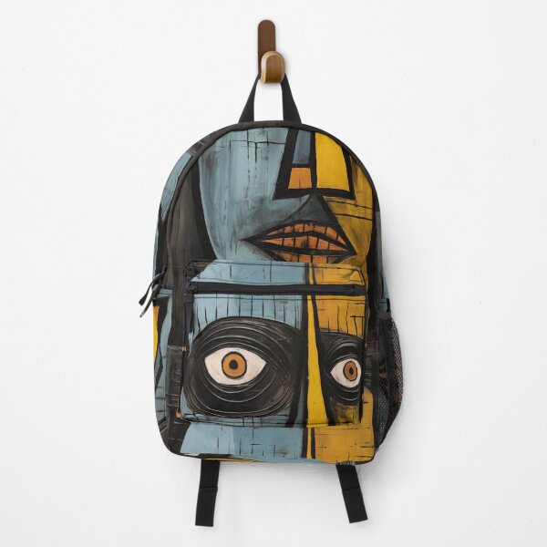 Item preview, Man Face Blue Yellow Abstract Art designed and sold by sheprint.