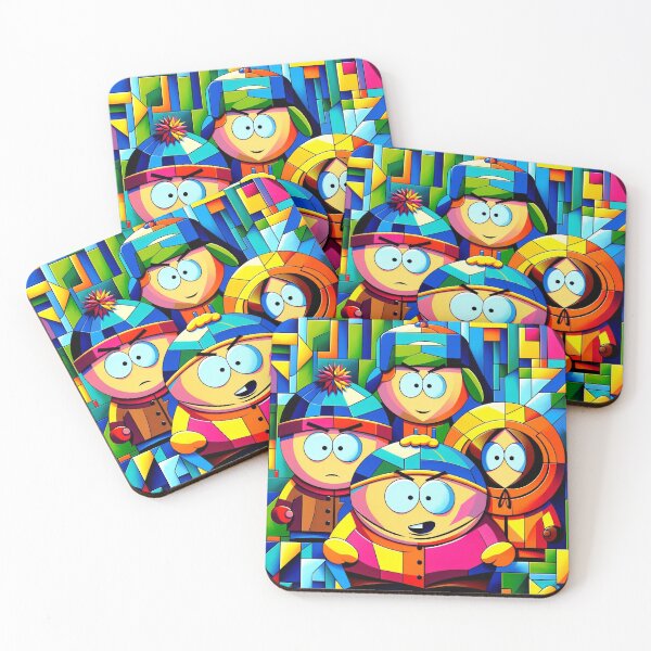 Item preview, South Park - Stan, Kyle, Cartman and Kenny in Cubism vol.1 designed and sold by janarspixels.