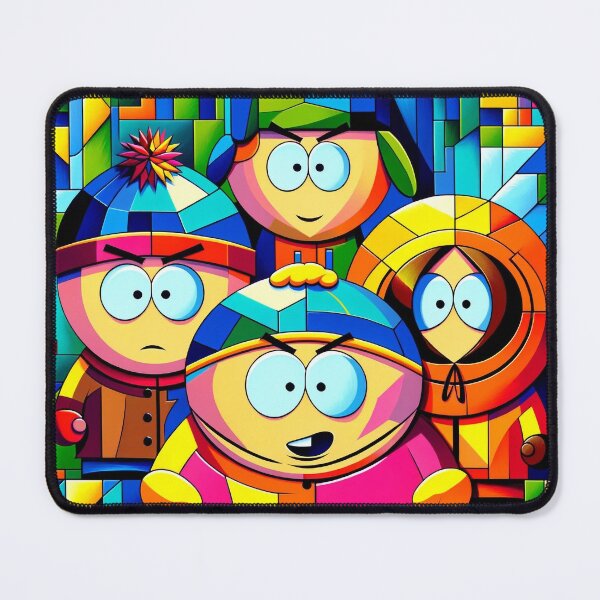 Item preview, South Park - Stan, Kyle, Cartman and Kenny in Cubism vol.1 designed and sold by janarspixels.