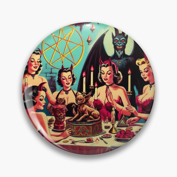 Item preview, Retro Devilish Girls designed and sold by PulpVintage.