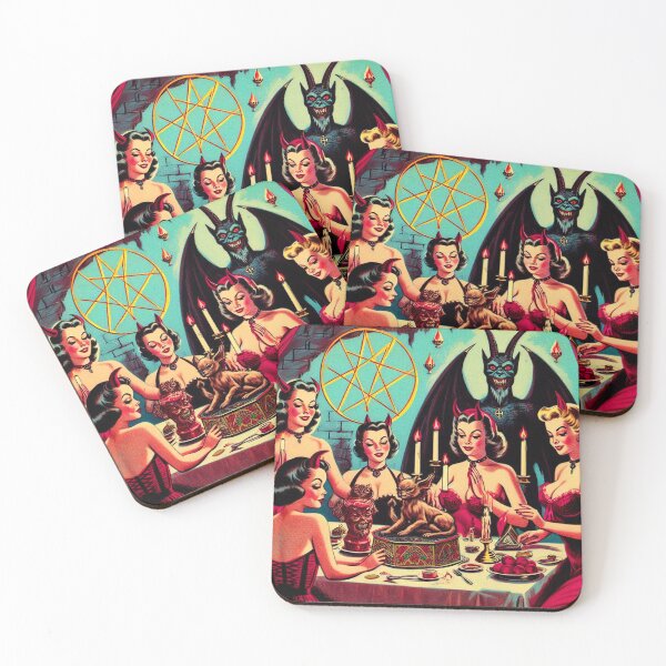 Item preview, Retro Devilish Girls designed and sold by PulpVintage.