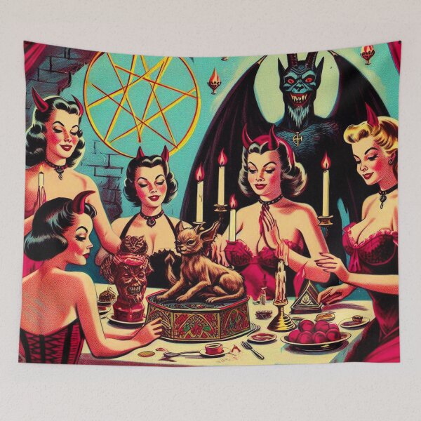 Item preview, Retro Devilish Girls designed and sold by PulpVintage.