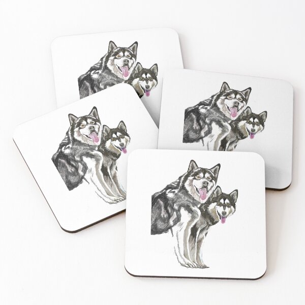 Item preview, two friends Malamute  designed and sold by Valérie Ozanon.