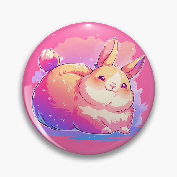 Item preview, Happy chubby bunny with vivid colors designed and sold by etherElric.