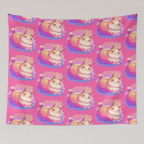 Item preview, Happy chubby bunny with vivid colors designed and sold by etherElric.