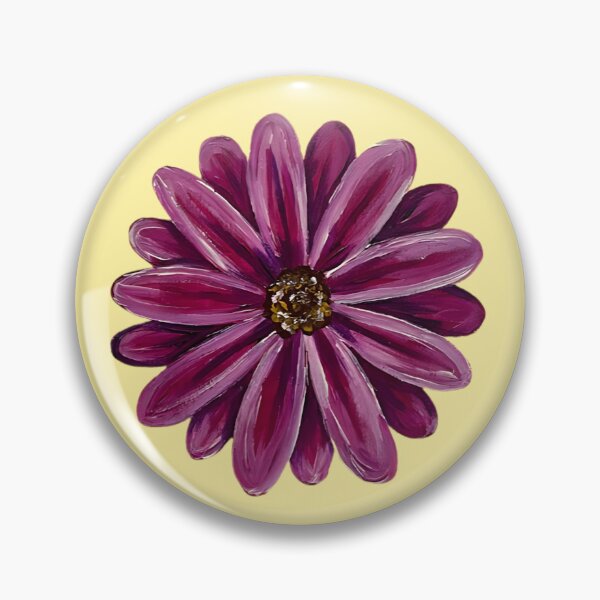 Artikelvorschau, Hübsche rosa und lila Gänseblümchenblume mit Gelb entworfen und verkauft von Bekah Grace.
