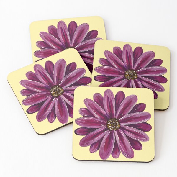 Item preview, Pretty Pink and Purple Daisy Flower with Yellow designed and sold by Bekah Grace.