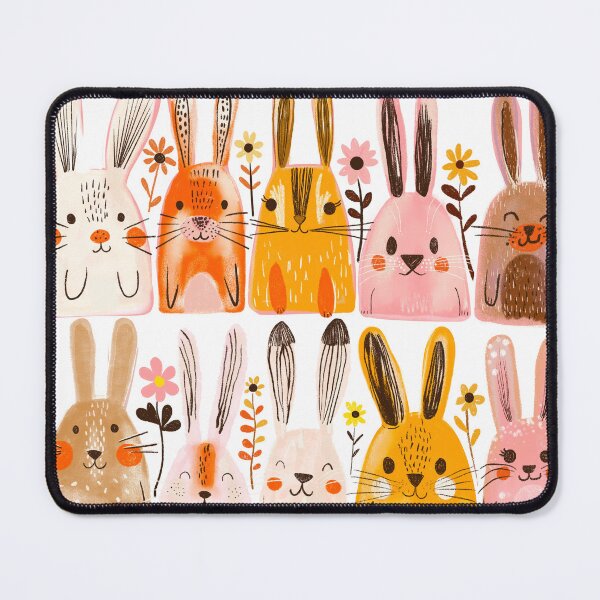 Item preview, Rabbit Multiplication nursery art smaller, pastel green background designed and sold by Artlizzard.