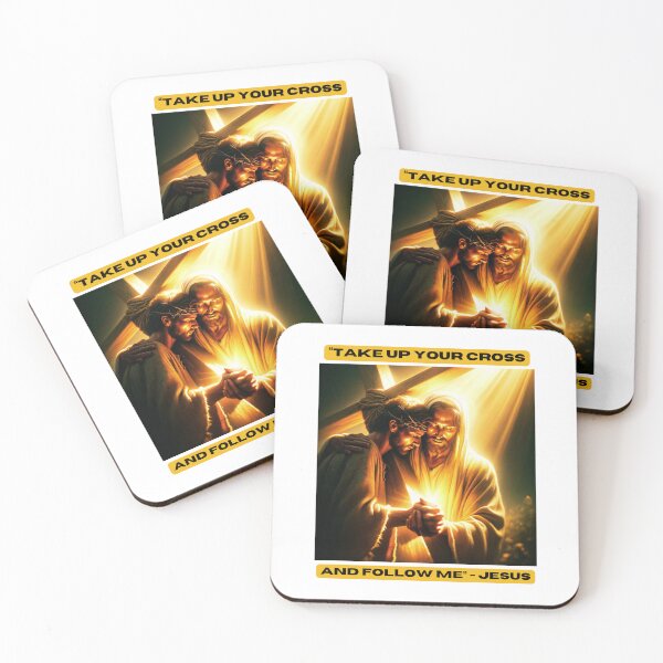 Item preview, "Take up your cross and follow me" - Jesus designed and sold by STO1KA.