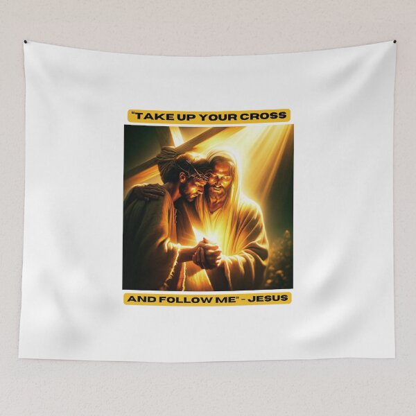 Item preview, "Take up your cross and follow me" - Jesus designed and sold by STO1KA.
