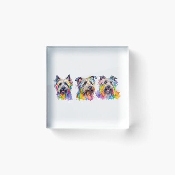 Item preview, Skye Terrier Trio Watercolor Portrait designed and sold by Fredster1966.