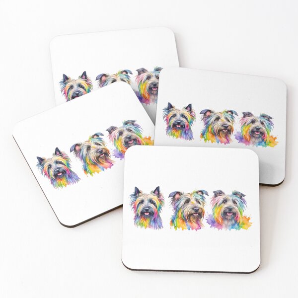 Item preview, Skye Terrier Trio Watercolor Portrait designed and sold by Fredster1966.