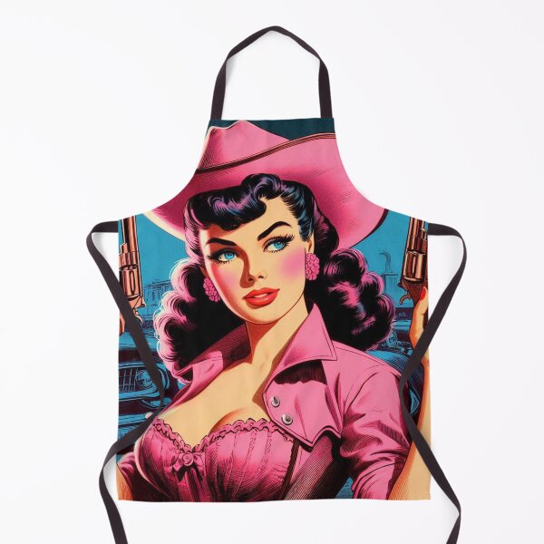 Item preview, Retro Pink Country Pin-up designed and sold by PulpVintage.