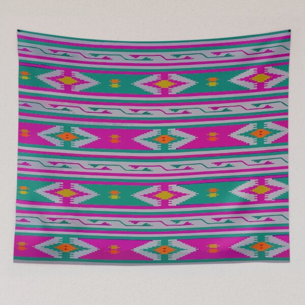 Item preview, Green lavender chevron boho chic serape bold decor designed and sold by T-Mex.