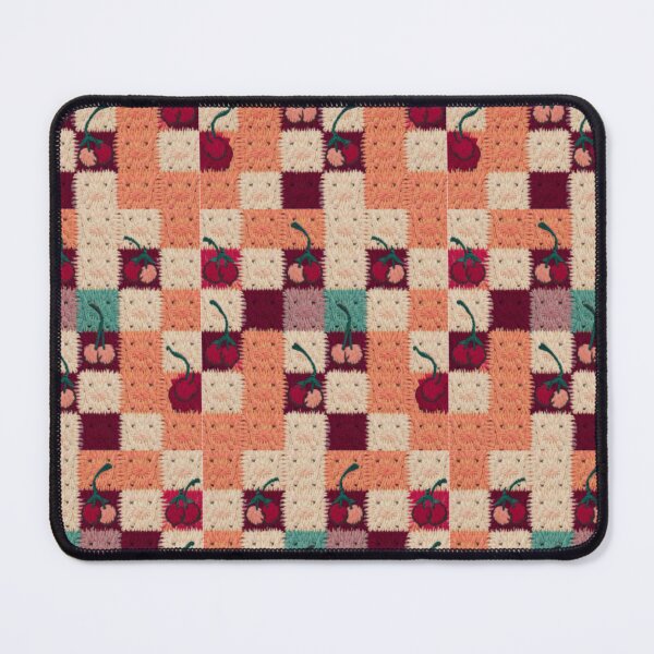 Item preview, Crochet Chequered Pattern Print. Patch Work Granny Squares designed and sold by gloriamelrose.