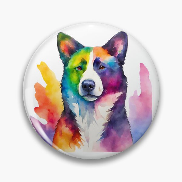 Item preview, Karelian Bear Dog Watercolor Portrait designed and sold by Fredster1966.