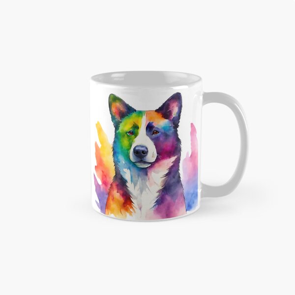 Item preview, Karelian Bear Dog Watercolor Portrait designed and sold by Fredster1966.