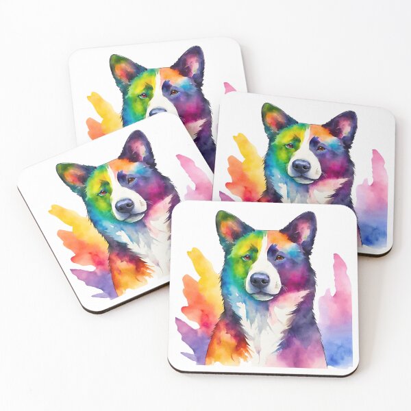 Item preview, Karelian Bear Dog Watercolor Portrait designed and sold by Fredster1966.
