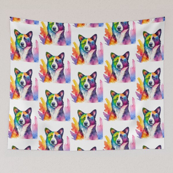 Item preview, Karelian Bear Dog Watercolor Portrait designed and sold by Fredster1966.