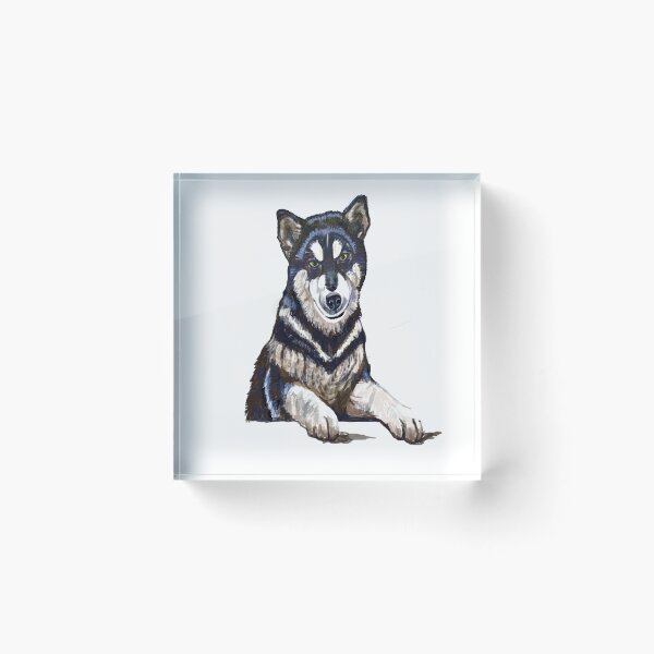 Item preview, Malamute puppy looking to play designed and sold by Valérie Ozanon.