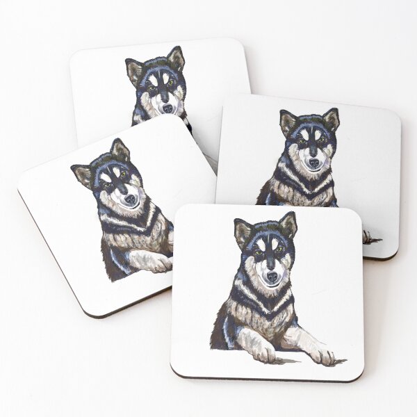 Item preview, Malamute puppy looking to play designed and sold by Valérie Ozanon.