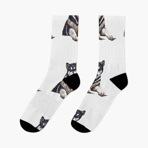 Item preview, Malamute puppy looking to play designed and sold by Valérie Ozanon.