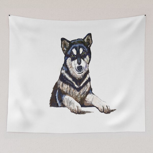 Item preview, Malamute puppy looking to play designed and sold by Valérie Ozanon.