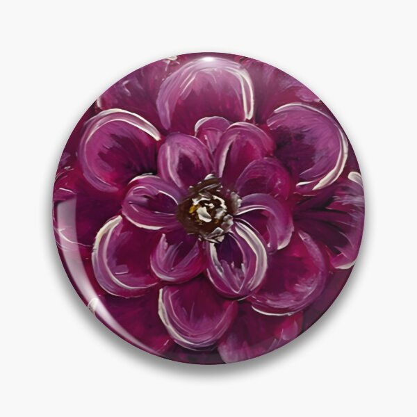 Artikelvorschau, Hübsche rosa und lila Zinnia-Blume mit Gelb entworfen und verkauft von Bekah Grace.