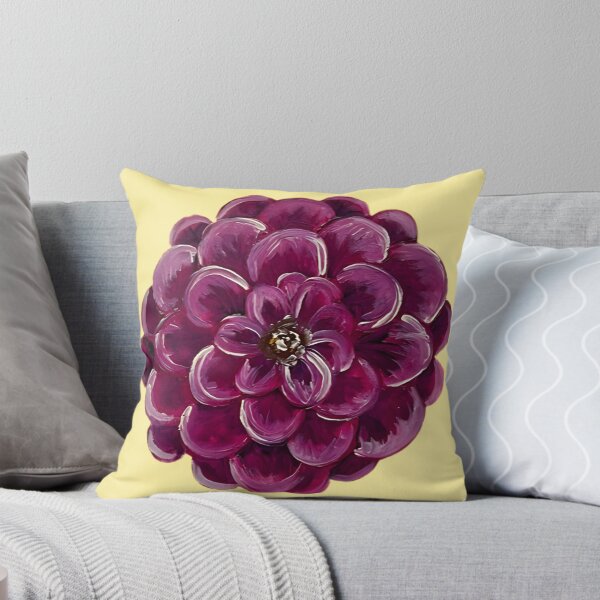 Item preview, Pretty Pink and Purple Zinnia Flower with Yellow designed and sold by Bekah Grace.