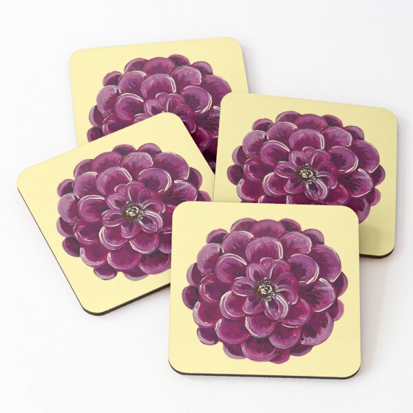 Item preview, Pretty Pink and Purple Zinnia Flower with Yellow designed and sold by Bekah Grace.
