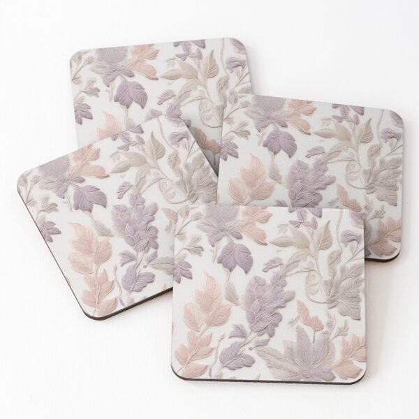 Item preview, Babypink Dreamscape: Enchanting Purple, Gray, and Babypink Floral Lace Delights designed and sold by roon-ai.