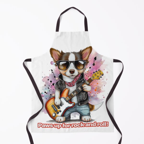 Item preview, Rocker dog playing his guitar designed and sold by lmartes.