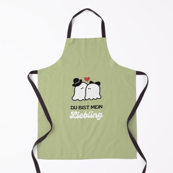 Item preview, Du bist mein Liebling | Cute Ghost Illustration | Pastel Green Background designed and sold by RM-Journey.