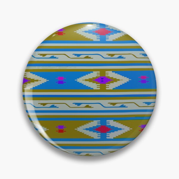 Artikelvorschau, Blau-olivfarbenes Chevron-Textil-Boho-Chic-Dekor, kräftiges Dekor entworfen und verkauft von T-Mex.