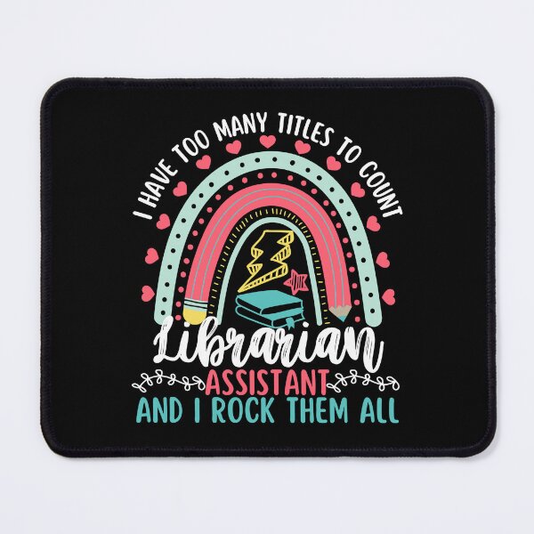 Item preview, Librarian Assistant Appreciation Rainbow Funny Saying designed and sold by SunfullyYours.