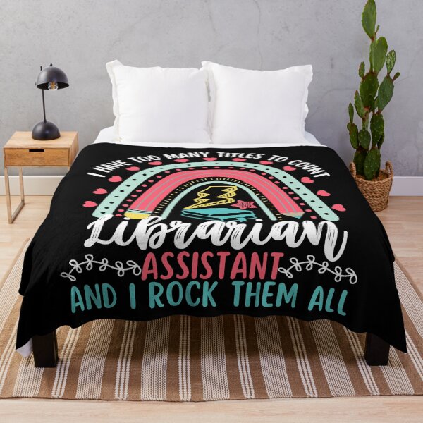Item preview, Librarian Assistant Appreciation Rainbow Funny Saying designed and sold by SunfullyYours.