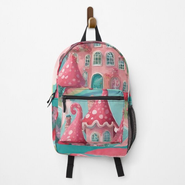 Item preview, Sweet pink fantasy house, cute fairy tale house, gnome castle, mushroom house designed and sold by 40magic.