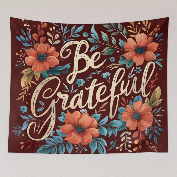 Item preview, Be Grateful: A Floral Expression designed and sold by Ace Apparel  Attire.