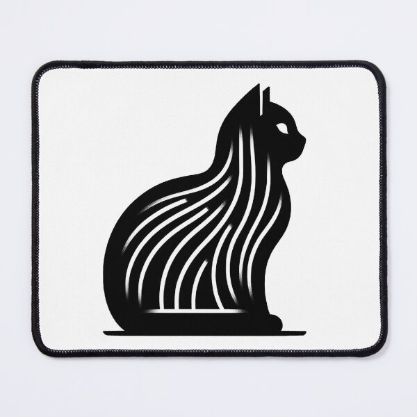 Item preview, Minimalist Black Cat Illustration designed and sold by RetroPop23.