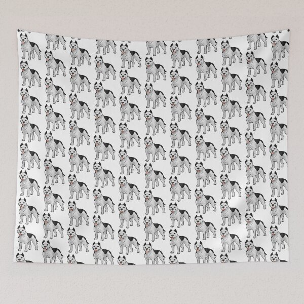 Item preview, American Staffordshire Terrier - Cropped Black and White designed and sold by Jennifer Stolzer.