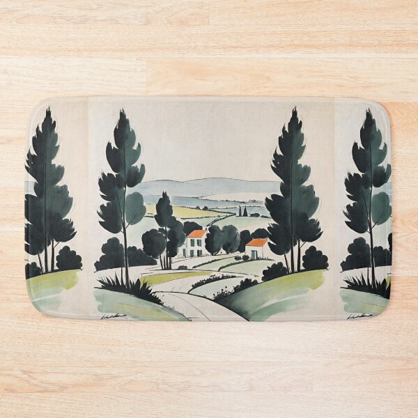 Item preview, Charming French Landscapes: Colored Sketch Prints No. 1 | By Carraann designed and sold by CARRAANN.