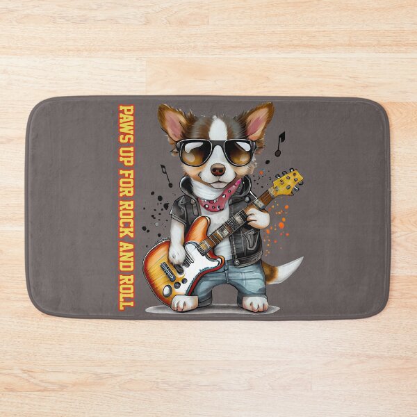 Item preview, Rocker dog playing his guitar - version 2 designed and sold by lmartes.