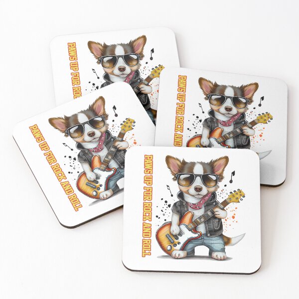 Item preview, Rocker dog playing his guitar - version 2 designed and sold by lmartes.